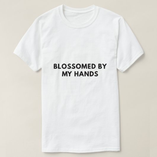 私の手で花開く Tシャツ (デザイン正面)