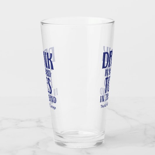 私の手で飲む引用文海軍モダン沿岸 タンブラーグラス (左)