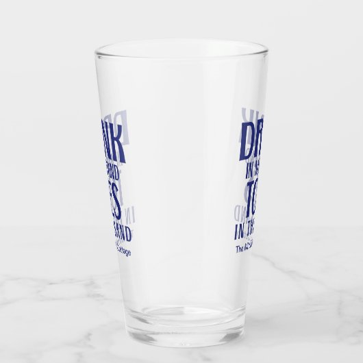 私の手で飲む引用文海軍モダン沿岸 タンブラーグラス (右)