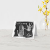 私の手のひらにLDSノテカード カード (黄色い花)