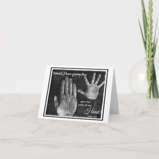 私の手のひらにLDSノテカード カード (正面)