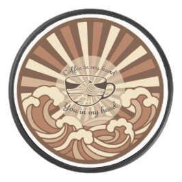 私の手の中のコーヒー、私の頭の中のあなた 引用 アイスホッケーパック