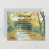 私の手はがきを持つ ポストカード (正面/裏面)