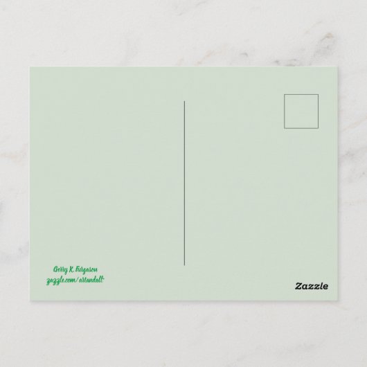 私の手はがきを持つ ポストカード (裏面)