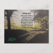 私の手はがきを持つ ポストカード (正面)