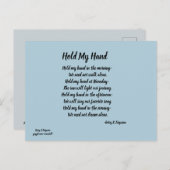 私の手はがきを持つ ポストカード (正面/裏面)