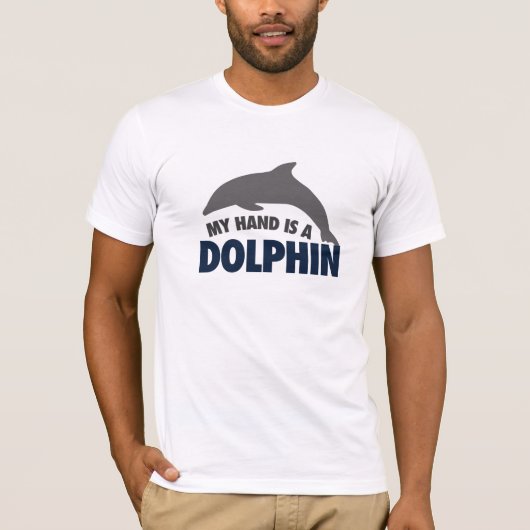 私の手はイルカだ Tシャツ (正面)