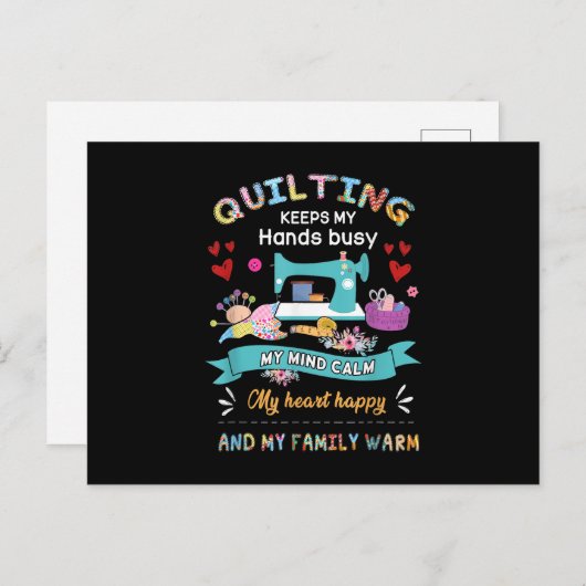 私の手を忙しく 私の心を穏やかに 私の心を ポストカード (正面/裏面)