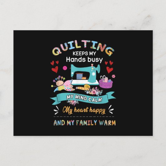 私の手を忙しく 私の心を穏やかに 私の心を ポストカード (正面)