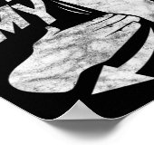 私の手読の耳の聞こえないアメリカの手話の言語が苦しい ポスター (角)