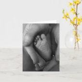 私の手 カード (黄色い花)