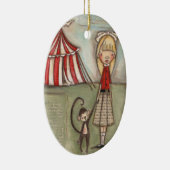 私の手、小さい猿-陶磁器のオーナメント--を取って下さい セラミックオーナメント (右)