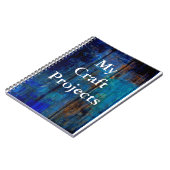 私の技術のプロジェクト-ジャーナルプランナーのノートの青 ノートブック (左側)