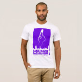 私の投票はどこにありますか。 人の白いTシャツ Tシャツ (正面フル)