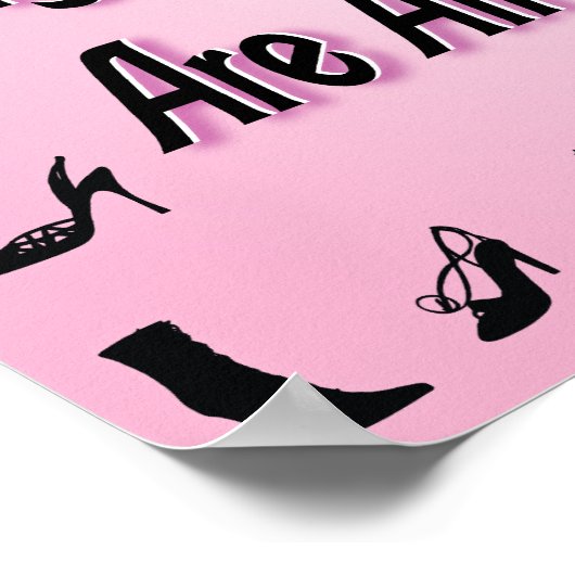 私の投資はすべて靴のポスターだ ポスター (角)