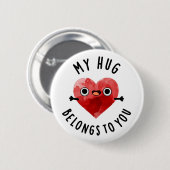 私の抱擁は君のハートパンおもしろいだ 缶バッジ (正面&裏面)