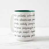 私の持ち物のお気に入りのいくつか ツートーンマグカップ (正面左)