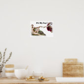 私の指のファートユーモアを引っ張る ポスター (キッチン)