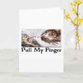 私の指を引っ張って下さい カード (黄色い花)