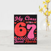 私の授業はSweet Heart 67人の先生のバレンタインで溢れている カード (黄色い花)
