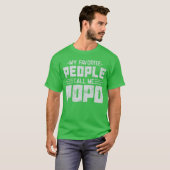私の推しの人は私をポポと呼ぶ 父の日ギフト Tシャツ (正面フル)