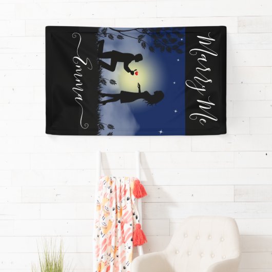 私の提案を大きく結パーソナライズされた婚する 横断幕 (インサイチュ)