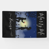 私の提案を大きく結パーソナライズされた婚する 横断幕 (横)