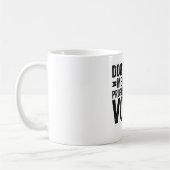 私の提案ライターボイスを使わないでください コーヒーマグカップ (左)