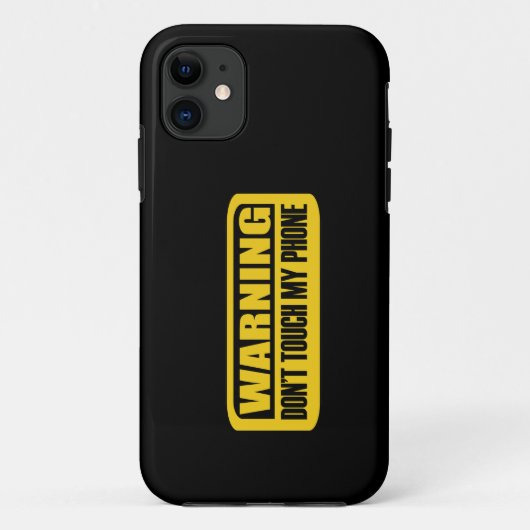 私の携帯に触らないで Case-Mate iPhoneケース (裏面)