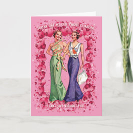 私の携帯充電器みたいなLGBTQバレンタイン カード