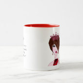 「私の携帯電話は私の王室のセプターだ!」 ツートーンマグカップ (中央)