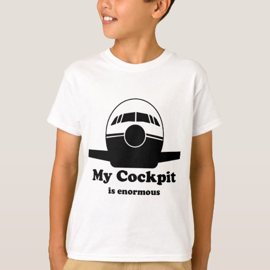 私の操縦室は巨大です Tシャツ (正面)