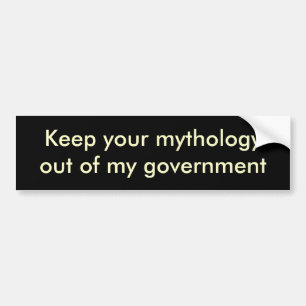 私の政府のあなたのmythologyoutを保って下さい バンパーステッカー