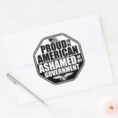 私の政府を恥じて！ ラウンドシール (封筒)