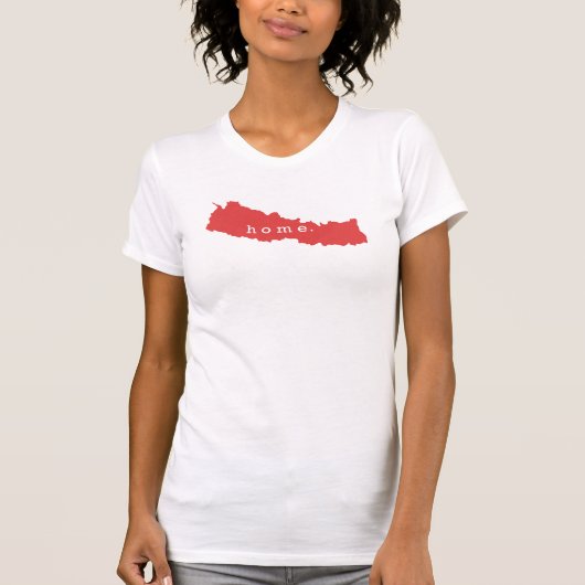 私の故郷はネパール Tシャツ (正面)