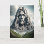 私の救いの強み主は私の岩である カード (正面)