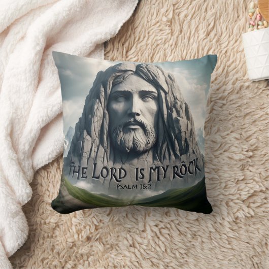 私の救いの強み主は私の岩である クッション (ブランケット)