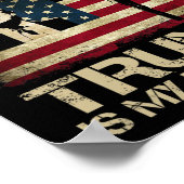 私の救い主トランプは私の大統領トランプ2024米国 ポスター (角)