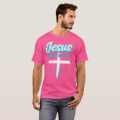 私の救人生イエスは宗教的クリスチャン Tシャツ (正面フル)