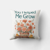 私の救済成長-先生プレゼント クッション (裏面)