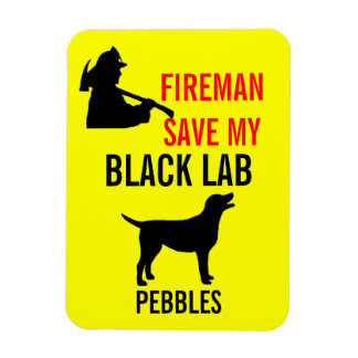 私の救黒い実験室の火の安全性の消防士 マグネット
