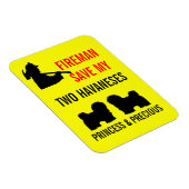 私の救2つのハバネス火災安全 マグネット (右側)