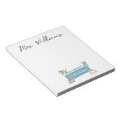 私の教えスーパーパワー&レインボー，赤りんご，花 ノートパッド (アングル)