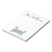 私の教えスーパーパワー&レインボー，赤りんご，花 ノートパッド (回転)