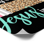 私の教えハートTキリスト教徒のイエスは私の静脈に ポスター (角)