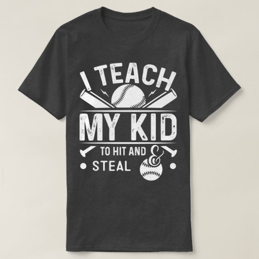 私の教え子は殴って盗む Tシャツ (デザイン正面)