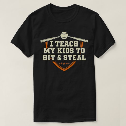 私の教え子供は殴って盗む Tシャツ (デザイン正面)