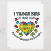 私の教え子供は話し言葉のセラピー 案内状 (正面/裏面)