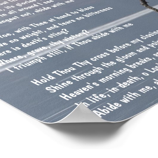 私の教会クリスチャン賛美歌のポスターと共に ポスター (角)