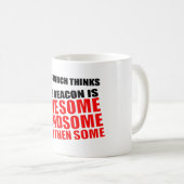 私の教会考えの執事は素晴らし コーヒーマグカップ (正面右)